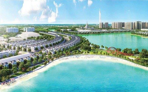 Hồ điều hòa dự án Vinhomes Dương Kinh 