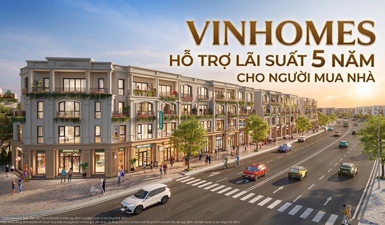VINHOMES HỖ TRỢ LÃI SUẤT 5 NĂM CHO NGƯỜI MUA NHÀ